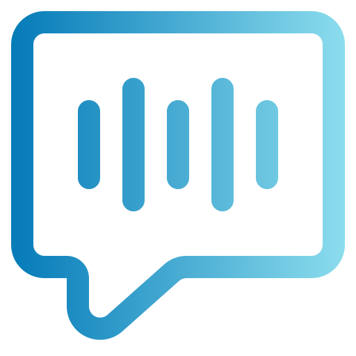 Voice chat Generic gradient outline icon