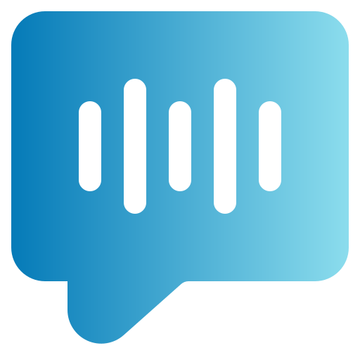 Voice chat Generic gradient fill icon