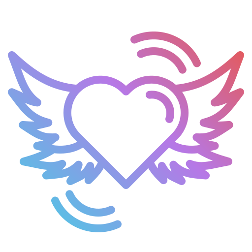 alas de corazon Generic gradient outline icono