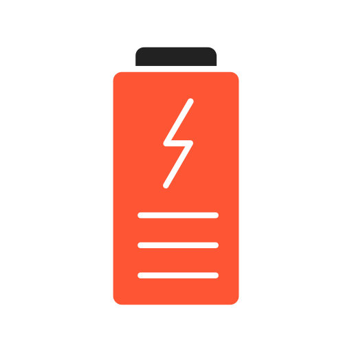 Ładowanie baterii Generic color fill ikona