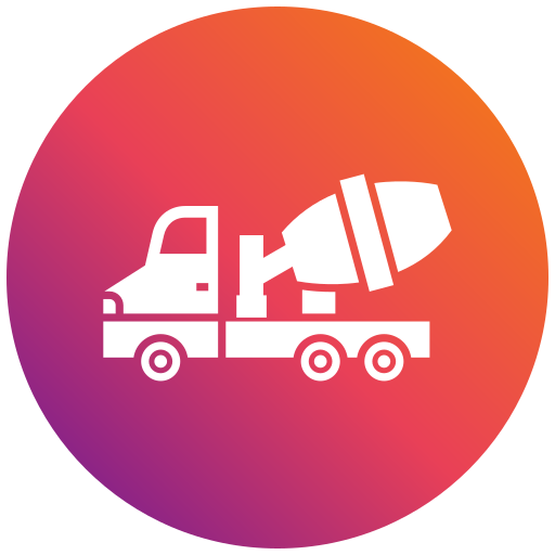 Cement truck Generic gradient fill icon