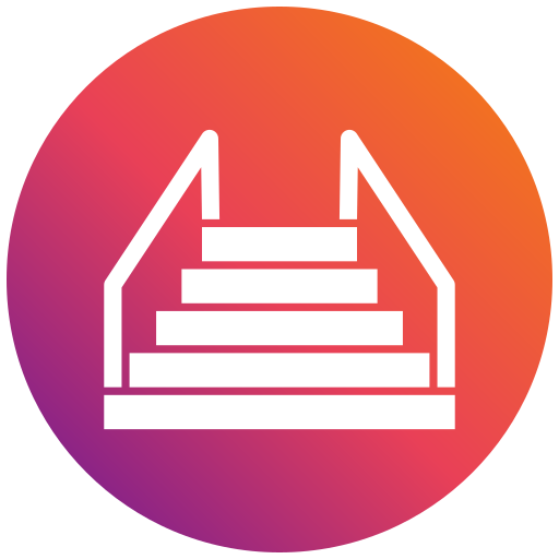 Stairs Generic gradient fill icon