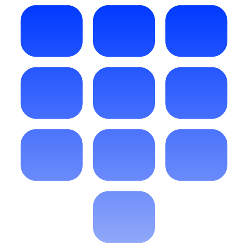 klawiatura numeryczna Generic gradient fill ikona