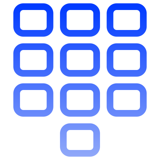 ダイヤルパッド Generic gradient outline icon