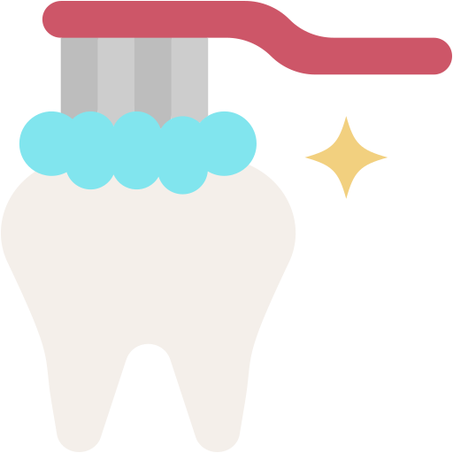 Brushing teeth Generic color fill icon