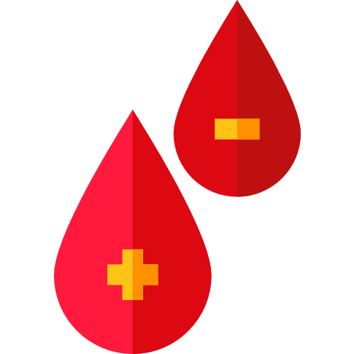 bloed donatie Basic Straight Flat icoon