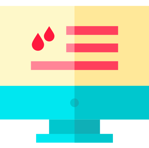 Blood donation Basic Straight Flat icon