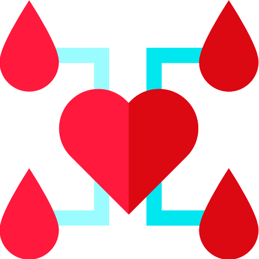 donación de sangre Basic Straight Flat icono