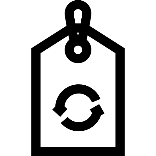 etykietka Basic Straight Lineal ikona