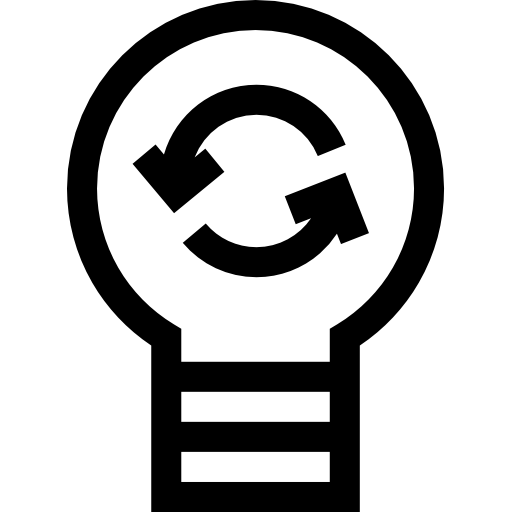 gloeilamp Basic Straight Lineal icoon