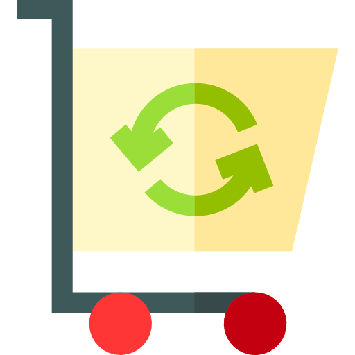 einkaufswagen Basic Straight Flat icon