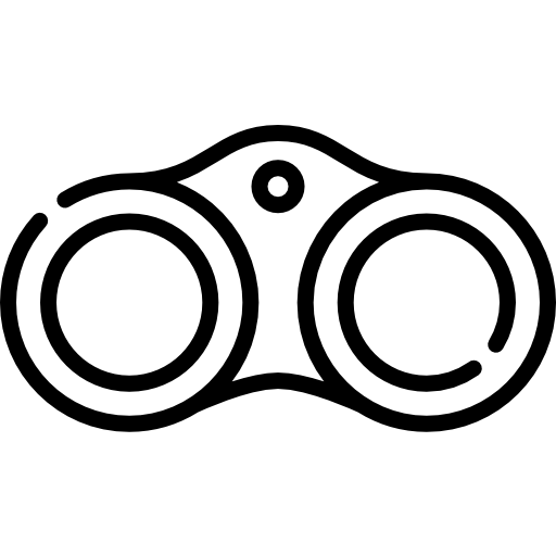 Бинокль Kawaii Lineal иконка