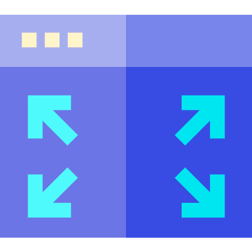 Maximize Basic Straight Flat icon