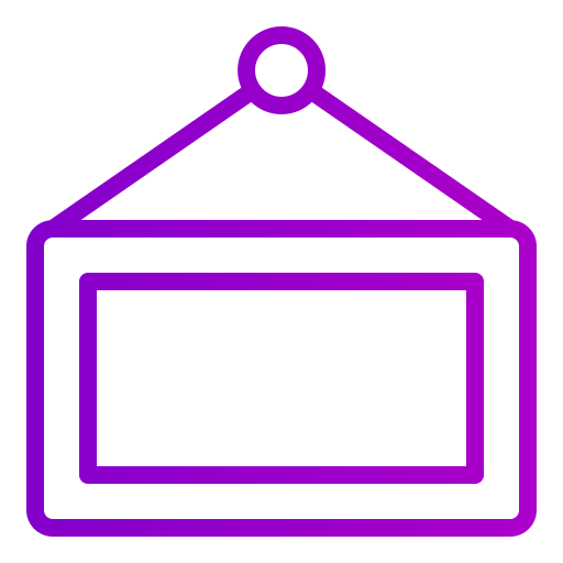 Frame Generic gradient outline icon