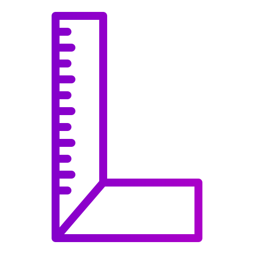 liniaal Generic gradient outline icoon