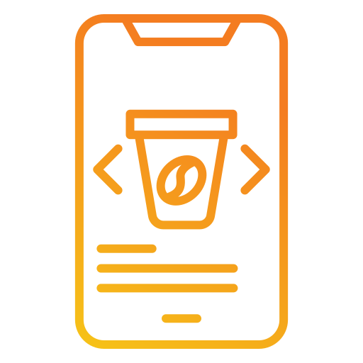 Coffee app Generic gradient outline icon