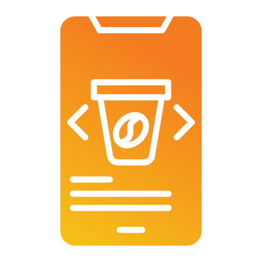Coffee app Generic gradient fill icon