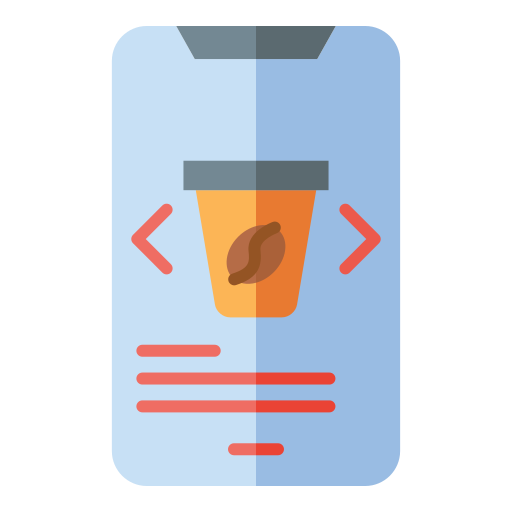 aplicación de café Generic color fill icono