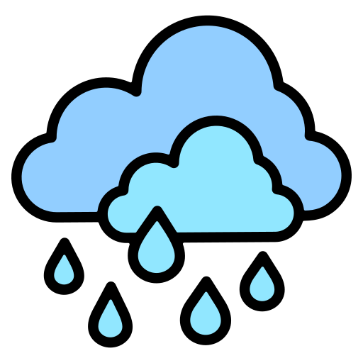 雨 Generic color lineal-color icon