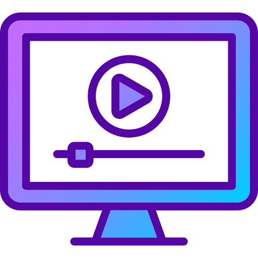 Video ad Generic gradient lineal-color icon