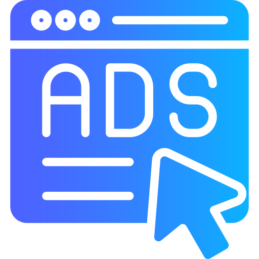 Ads Generic gradient fill icon