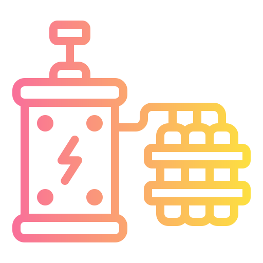 взрывные работы Generic gradient outline иконка