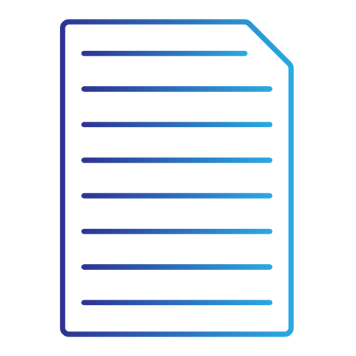 document Generic gradient outline Icône