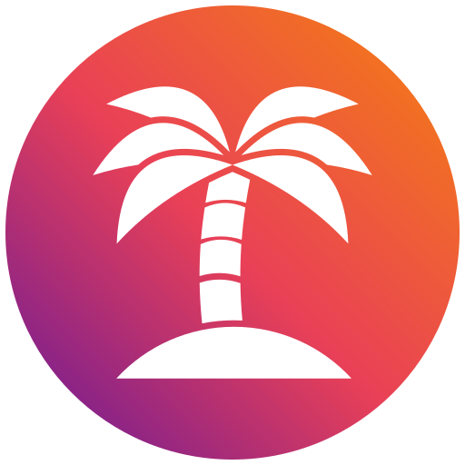 drzewo palmowe Generic gradient fill ikona