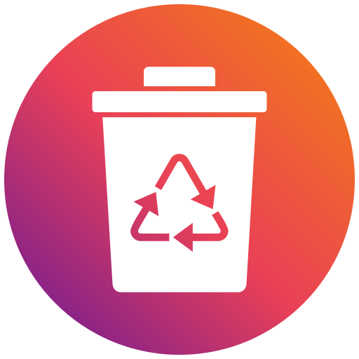 Recycle bin Generic gradient fill icon