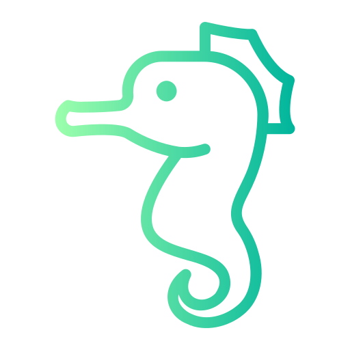 Seahorse Generic gradient outline icon