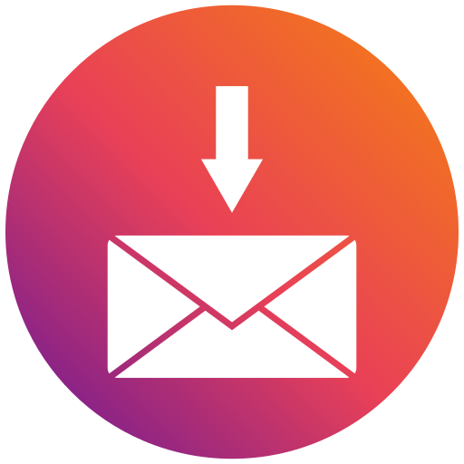 Receive mail Generic gradient fill icon