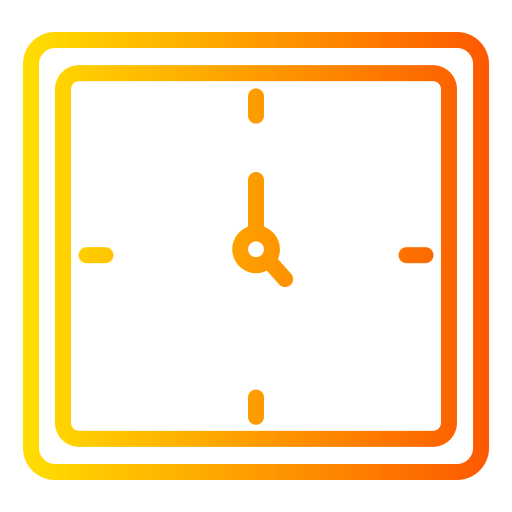 reloj Generic gradient outline icono