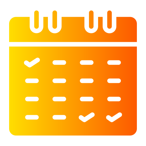 kalender Generic gradient fill icoon
