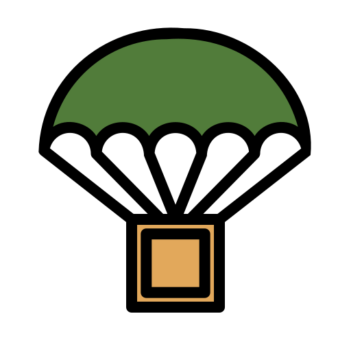 パラシュートボックス Generic color lineal-color icon