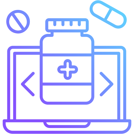 farmacia en línea Generic gradient outline icono