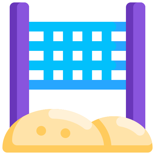 Volley net Generic color fill icon