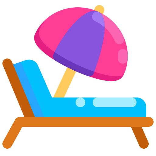 Sunbed Generic color fill icon