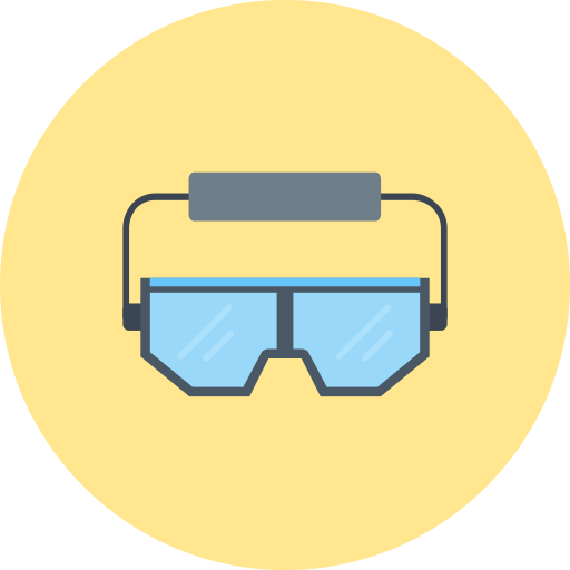 Safety goggles Generic color fill icon