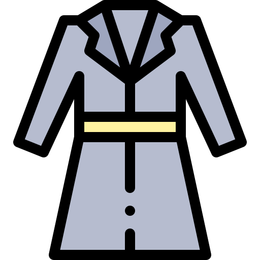abrigo Detailed Rounded Lineal color icono