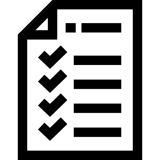 documento Basic Straight Lineal Ícone