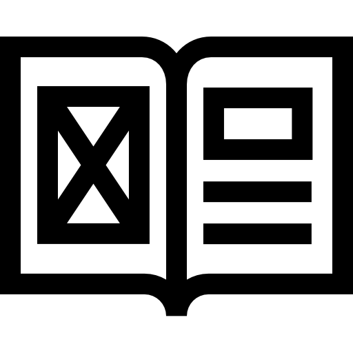 livre Basic Straight Lineal Icône