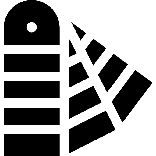 pantone Basic Straight Filled icono