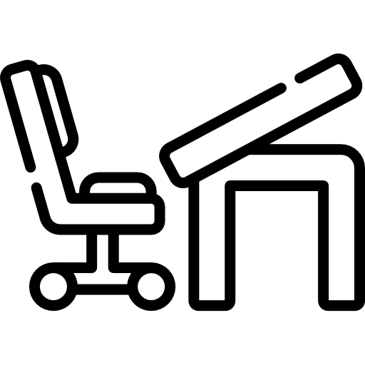 mesa Kawaii Lineal icono