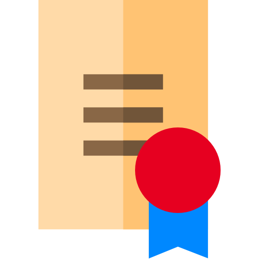 Diploma Basic Straight Flat icon