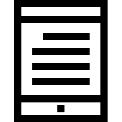 전자 책 Basic Straight Lineal icon