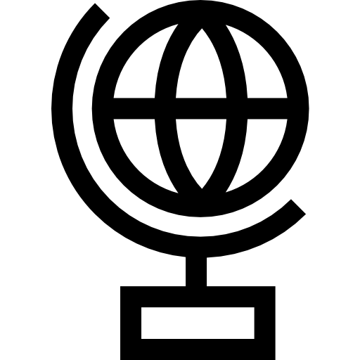 cuadrícula de globo Basic Straight Lineal icono