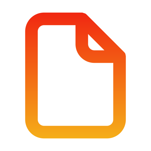 空のファイル Generic gradient outline icon