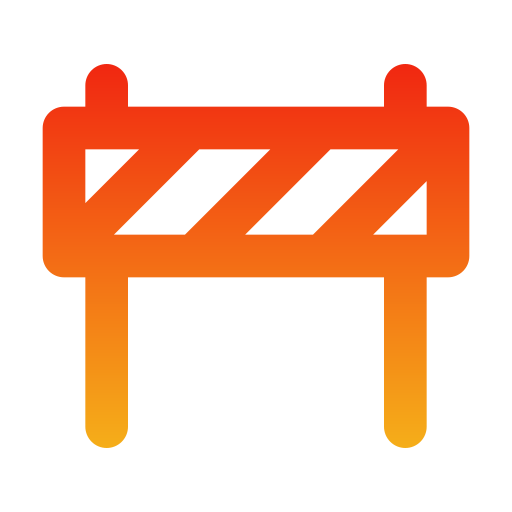 verkehrsbarriere Generic gradient outline icon