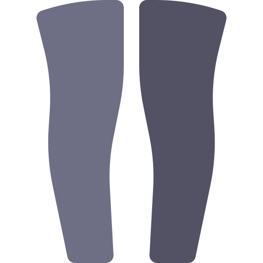 Leg sleeve Basic Rounded Flat icon