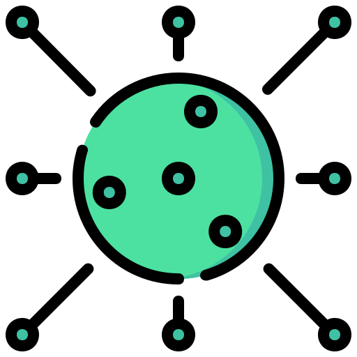 박테리아 Generic color lineal-color icon